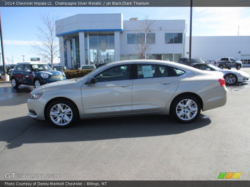 Champagne Silver Metallic / Jet Black/Dark Titanium 2014 Chevrolet Impala LS