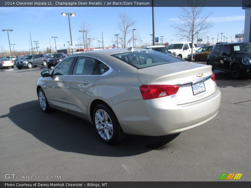 Champagne Silver Metallic / Jet Black/Dark Titanium 2014 Chevrolet Impala LS