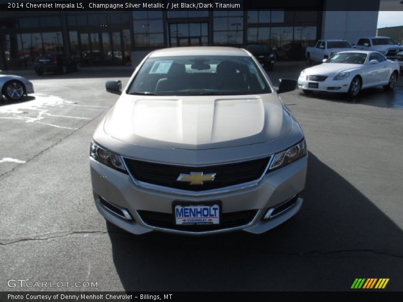 Champagne Silver Metallic / Jet Black/Dark Titanium 2014 Chevrolet Impala LS