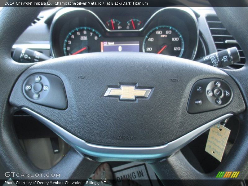 Champagne Silver Metallic / Jet Black/Dark Titanium 2014 Chevrolet Impala LS