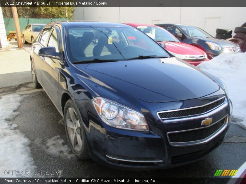 Imperial Blue Metallic / Ebony 2012 Chevrolet Malibu LT