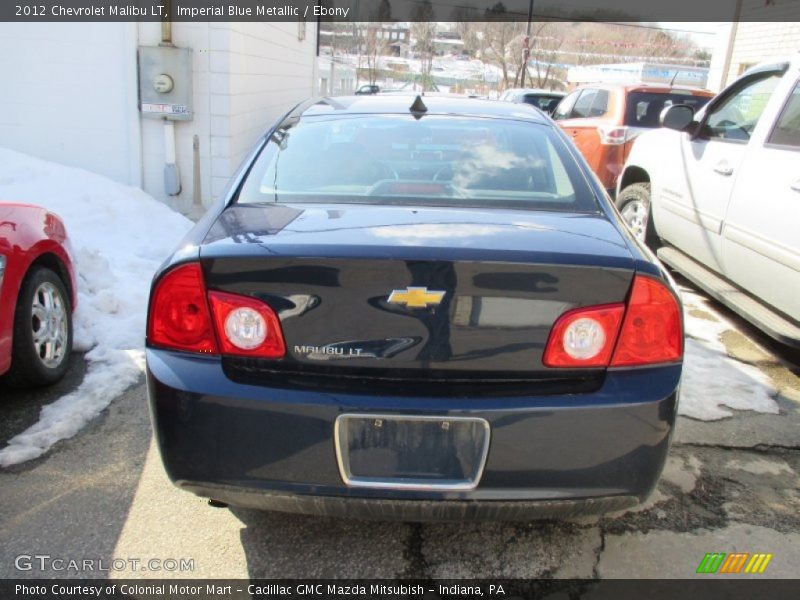 Imperial Blue Metallic / Ebony 2012 Chevrolet Malibu LT