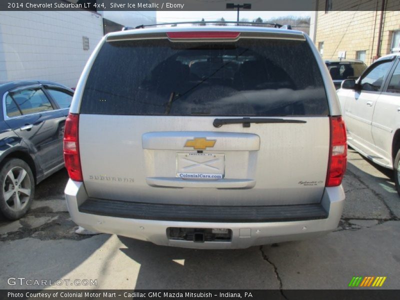 Silver Ice Metallic / Ebony 2014 Chevrolet Suburban LT 4x4