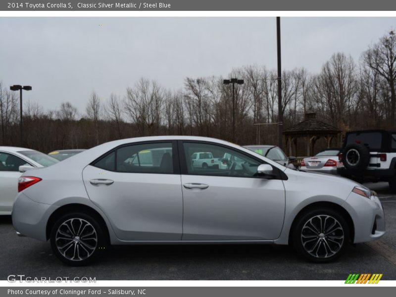 Classic Silver Metallic / Steel Blue 2014 Toyota Corolla S