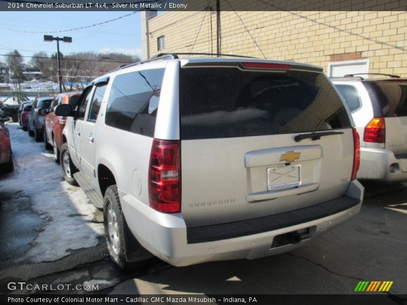 Silver Ice Metallic / Ebony 2014 Chevrolet Suburban LT 4x4