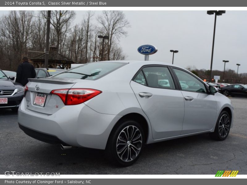 Classic Silver Metallic / Steel Blue 2014 Toyota Corolla S