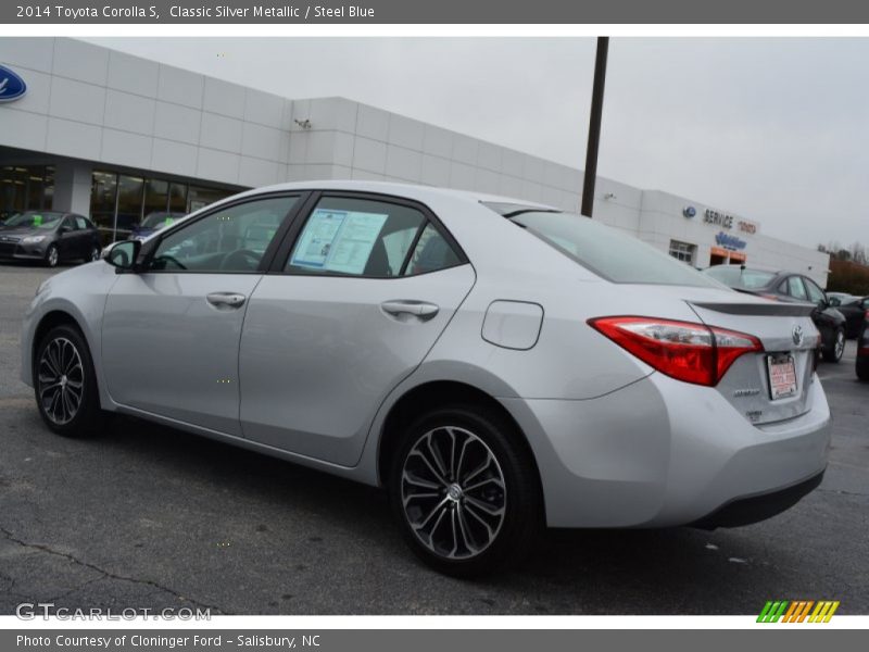 Classic Silver Metallic / Steel Blue 2014 Toyota Corolla S