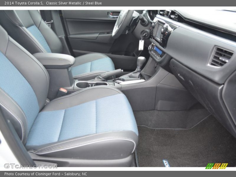 Classic Silver Metallic / Steel Blue 2014 Toyota Corolla S