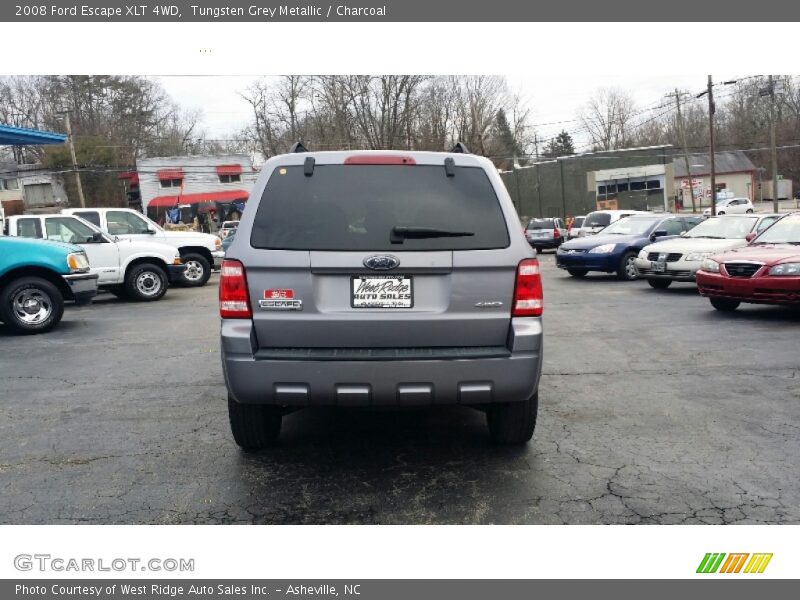 Tungsten Grey Metallic / Charcoal 2008 Ford Escape XLT 4WD