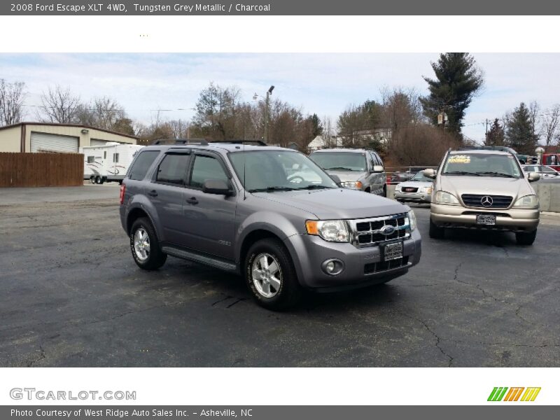 Tungsten Grey Metallic / Charcoal 2008 Ford Escape XLT 4WD