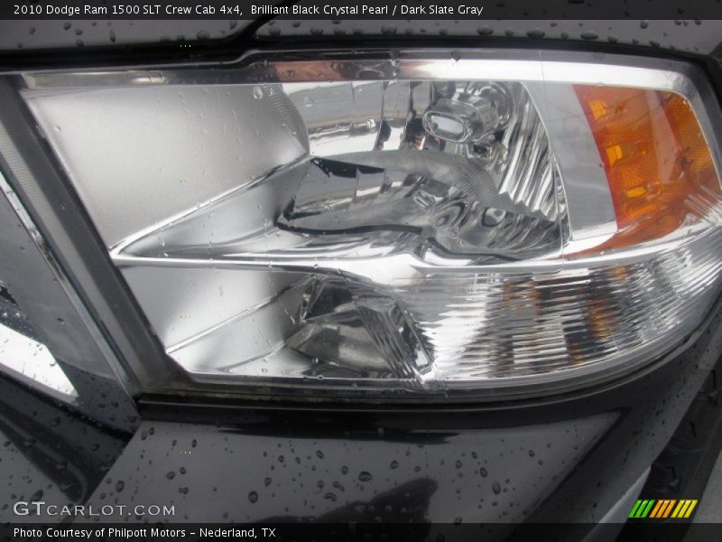 Brilliant Black Crystal Pearl / Dark Slate Gray 2010 Dodge Ram 1500 SLT Crew Cab 4x4