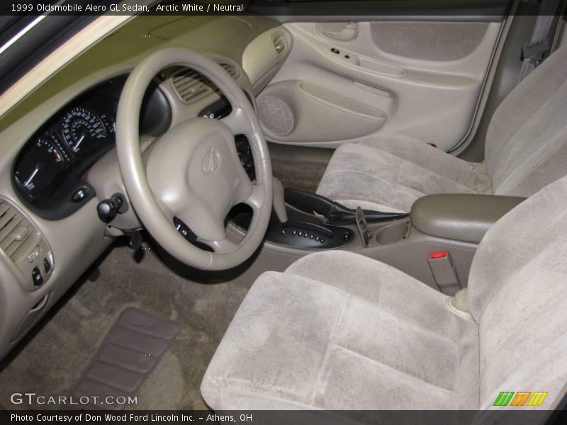 Arctic White / Neutral 1999 Oldsmobile Alero GL Sedan