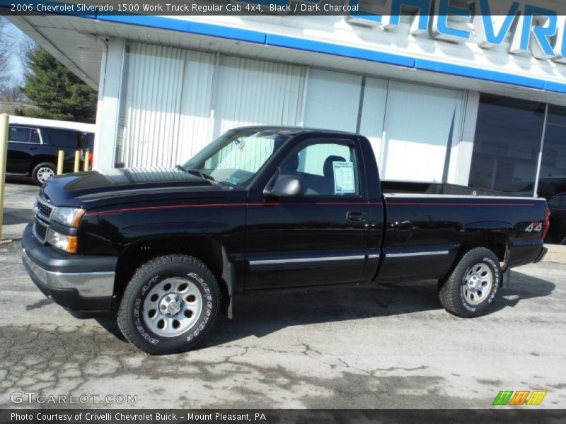 Black / Dark Charcoal 2006 Chevrolet Silverado 1500 Work Truck Regular Cab 4x4