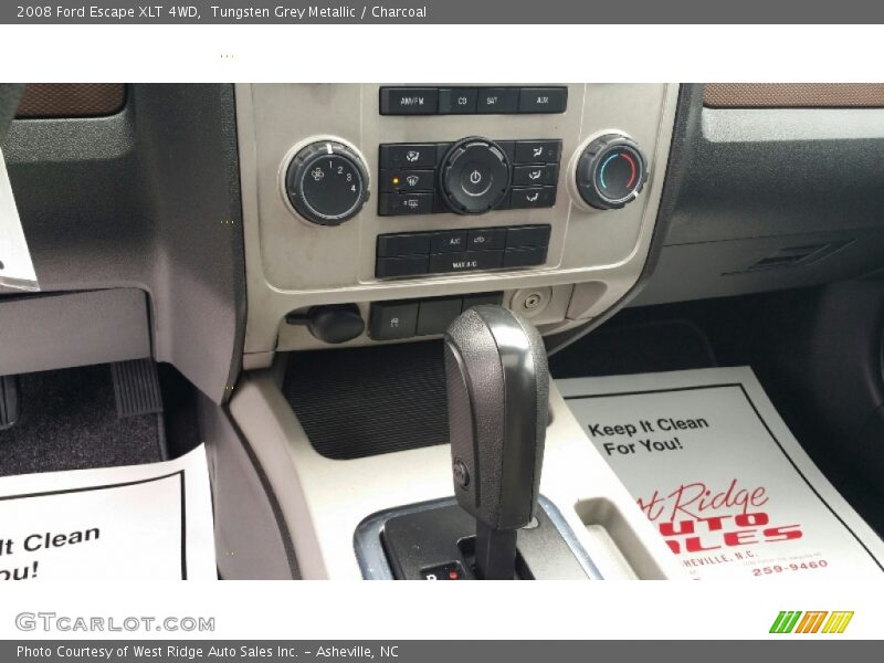 Tungsten Grey Metallic / Charcoal 2008 Ford Escape XLT 4WD