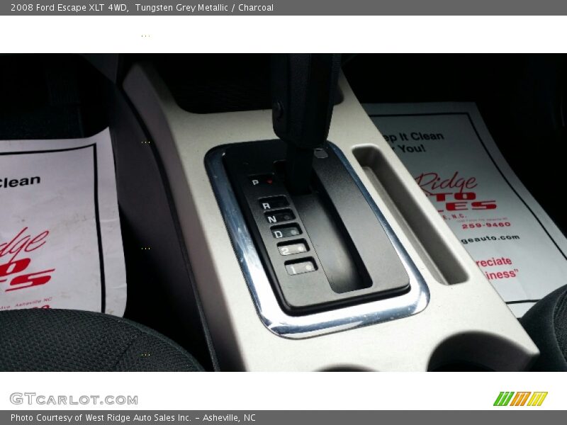 Tungsten Grey Metallic / Charcoal 2008 Ford Escape XLT 4WD