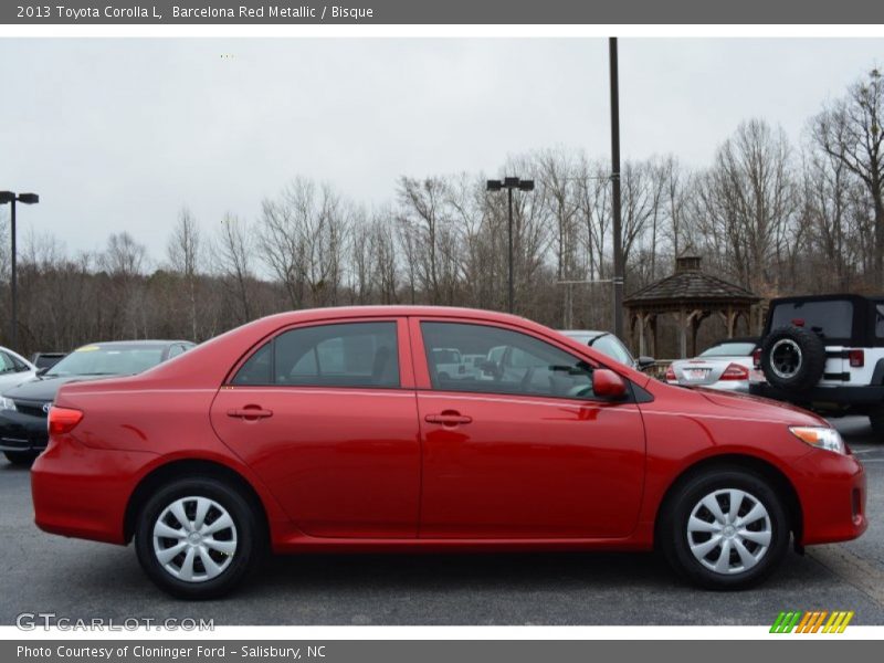Barcelona Red Metallic / Bisque 2013 Toyota Corolla L