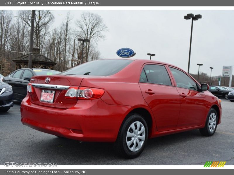 Barcelona Red Metallic / Bisque 2013 Toyota Corolla L