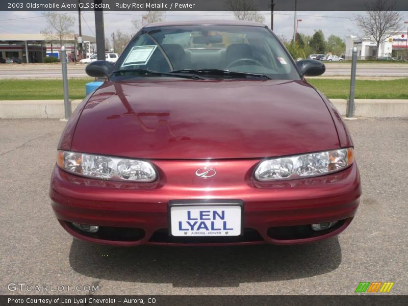 Ruby Red Metallic / Pewter 2003 Oldsmobile Alero GLS Sedan