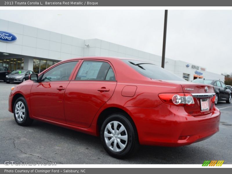 Barcelona Red Metallic / Bisque 2013 Toyota Corolla L