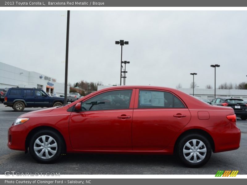 Barcelona Red Metallic / Bisque 2013 Toyota Corolla L