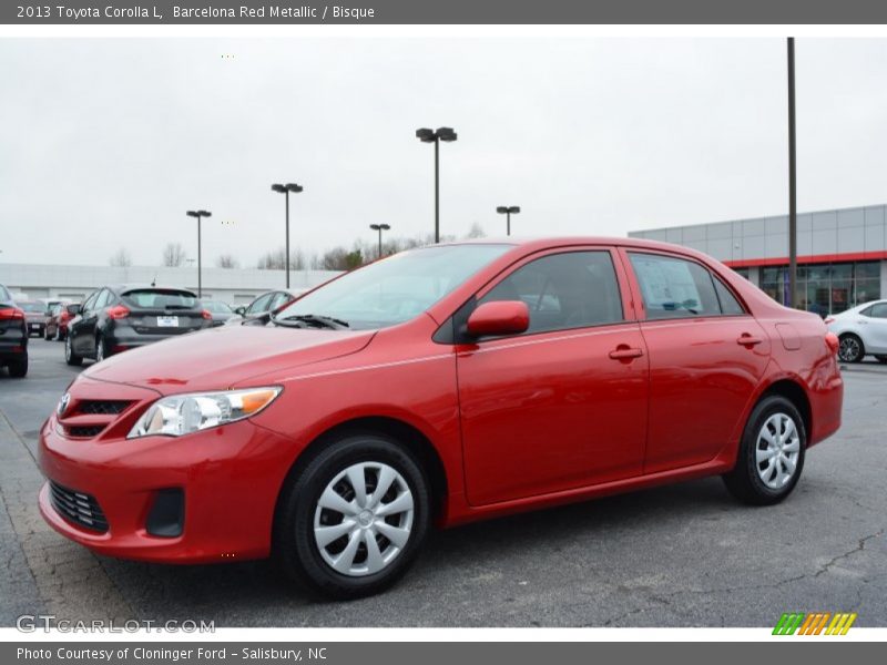 Barcelona Red Metallic / Bisque 2013 Toyota Corolla L
