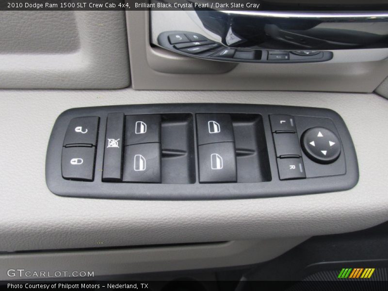 Brilliant Black Crystal Pearl / Dark Slate Gray 2010 Dodge Ram 1500 SLT Crew Cab 4x4