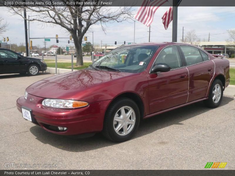 Ruby Red Metallic / Pewter 2003 Oldsmobile Alero GLS Sedan