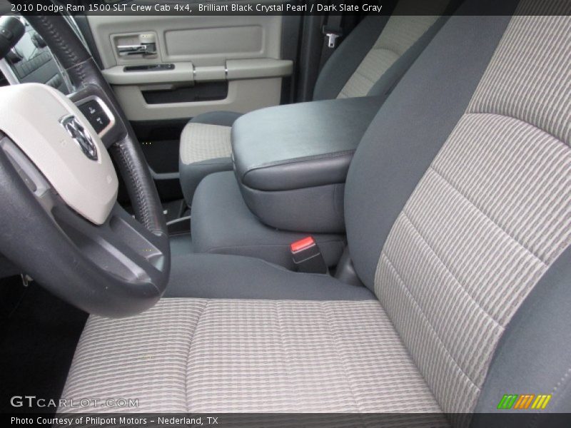 Brilliant Black Crystal Pearl / Dark Slate Gray 2010 Dodge Ram 1500 SLT Crew Cab 4x4