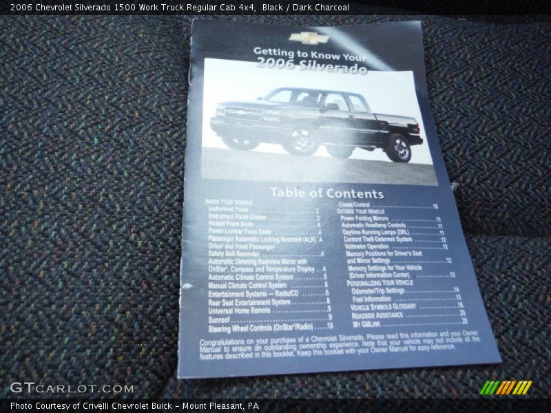 Black / Dark Charcoal 2006 Chevrolet Silverado 1500 Work Truck Regular Cab 4x4