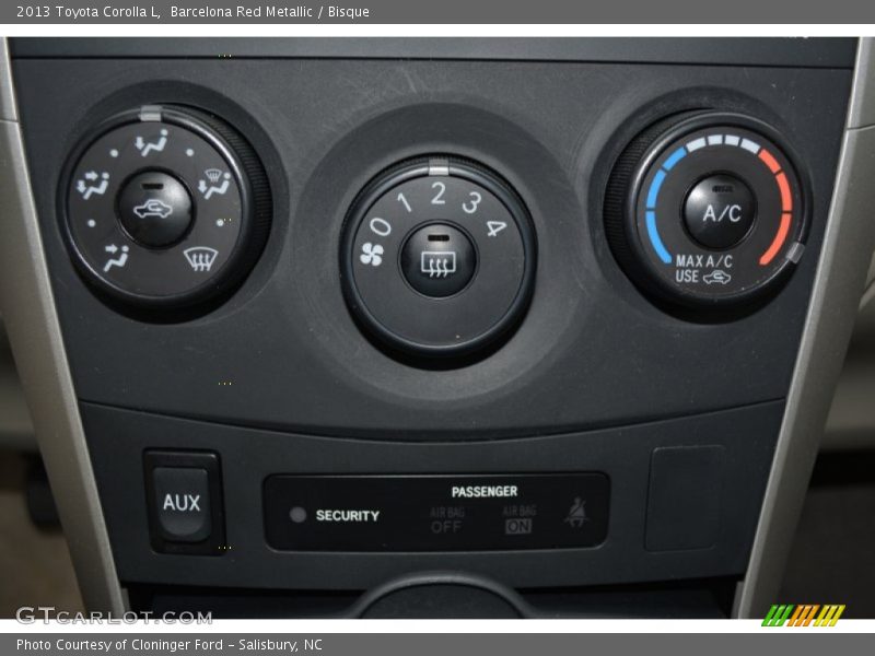 Barcelona Red Metallic / Bisque 2013 Toyota Corolla L