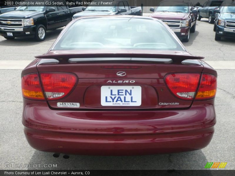 Ruby Red Metallic / Pewter 2003 Oldsmobile Alero GLS Sedan