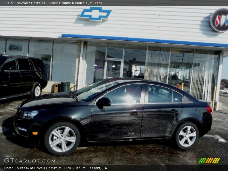 Black Granite Metallic / Jet Black 2015 Chevrolet Cruze LT