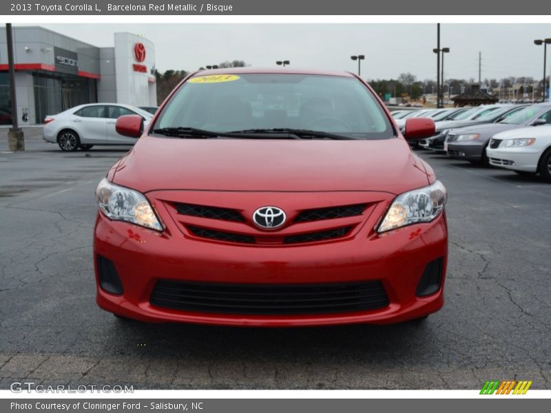 Barcelona Red Metallic / Bisque 2013 Toyota Corolla L