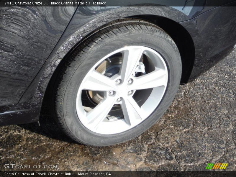 Black Granite Metallic / Jet Black 2015 Chevrolet Cruze LT