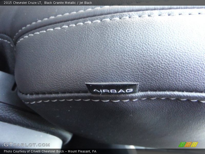 Black Granite Metallic / Jet Black 2015 Chevrolet Cruze LT