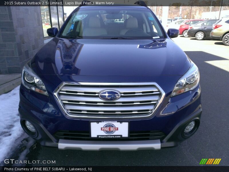 Lapis Blue Pearl / Warm Ivory 2015 Subaru Outback 2.5i Limited