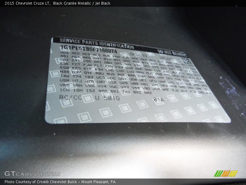 501Q - 2015 Chevrolet Cruze LT
