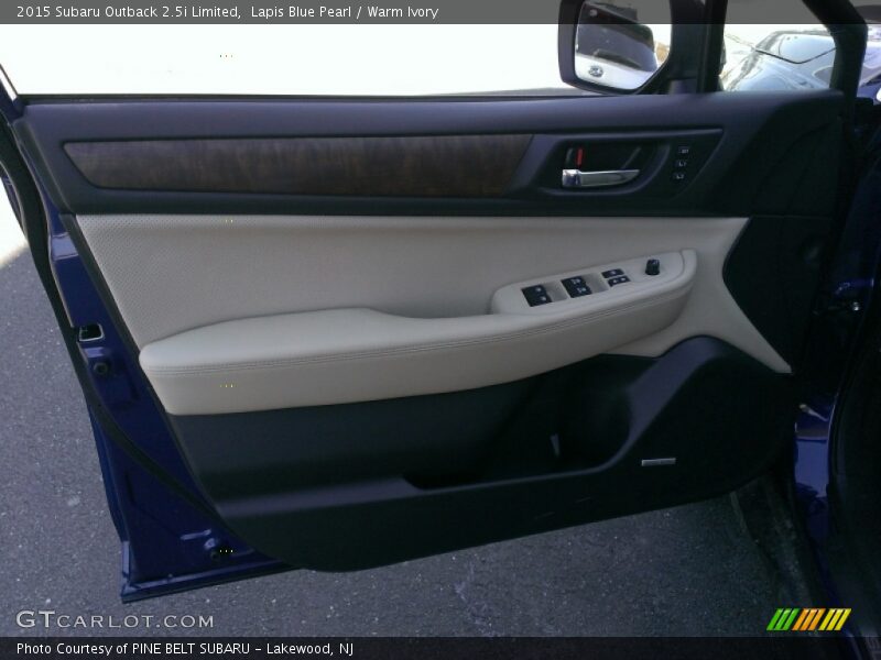 Lapis Blue Pearl / Warm Ivory 2015 Subaru Outback 2.5i Limited