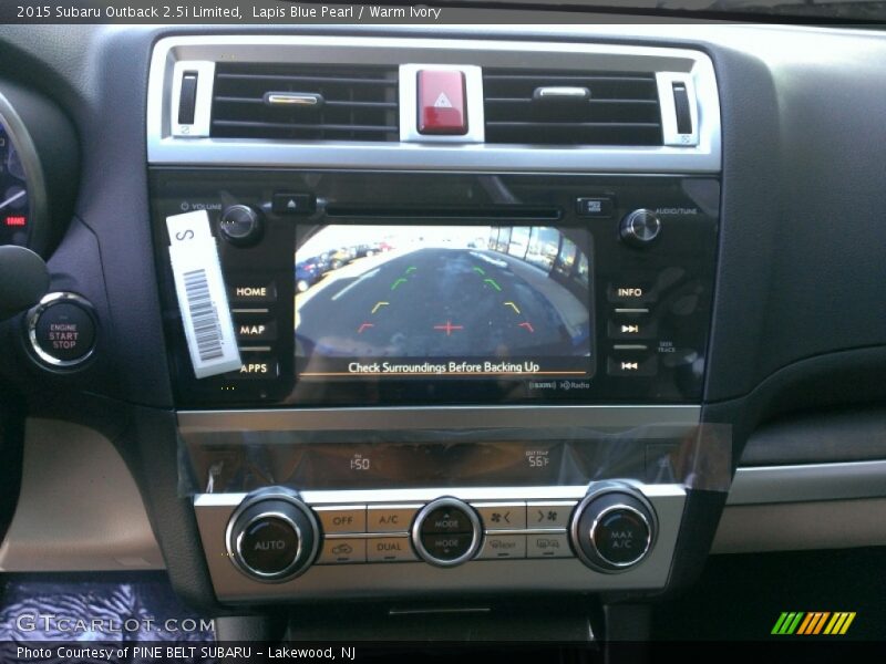 Lapis Blue Pearl / Warm Ivory 2015 Subaru Outback 2.5i Limited