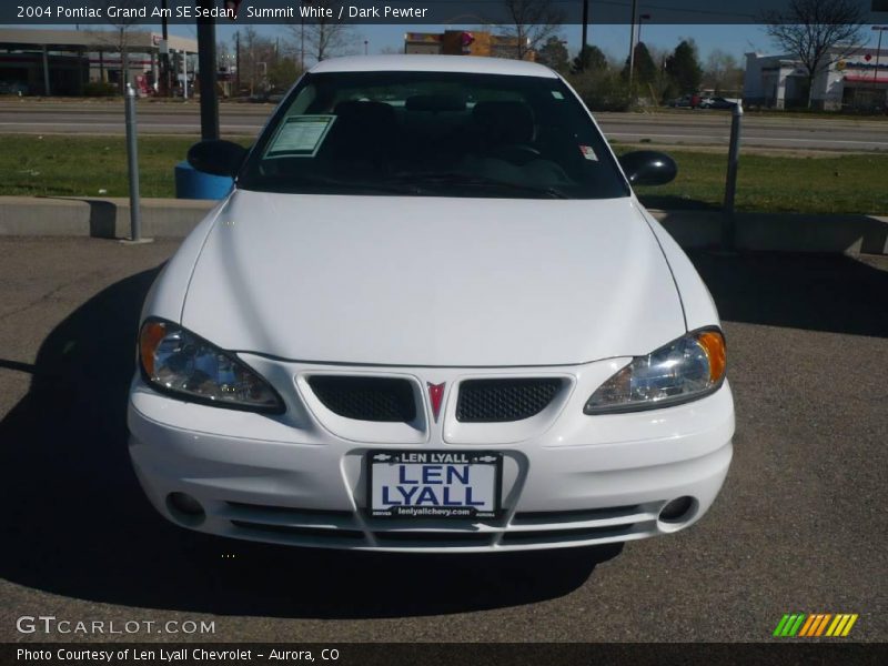 Summit White / Dark Pewter 2004 Pontiac Grand Am SE Sedan