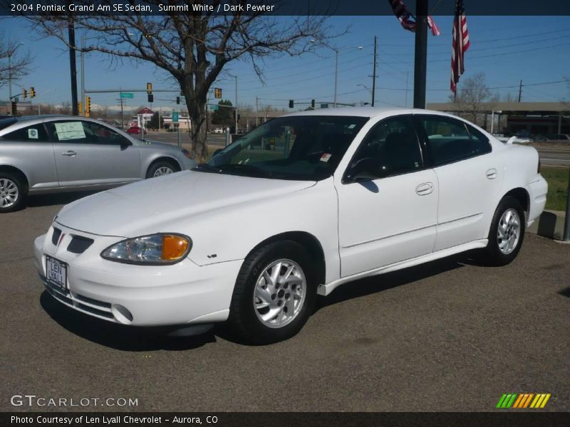 Summit White / Dark Pewter 2004 Pontiac Grand Am SE Sedan
