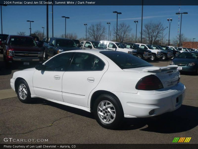 Summit White / Dark Pewter 2004 Pontiac Grand Am SE Sedan