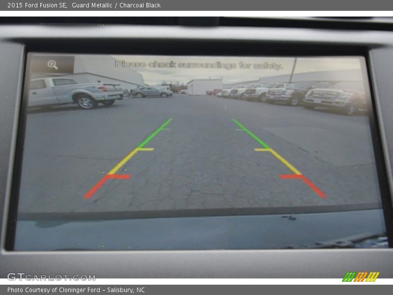 Guard Metallic / Charcoal Black 2015 Ford Fusion SE
