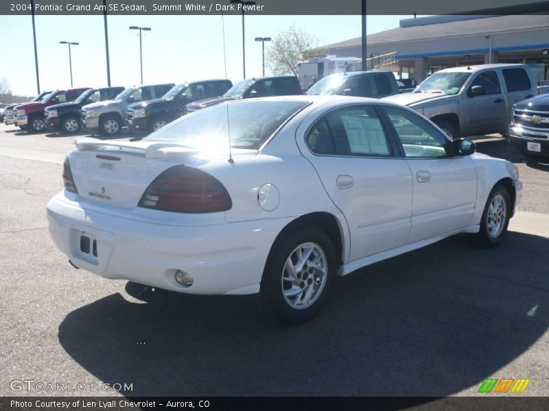 Summit White / Dark Pewter 2004 Pontiac Grand Am SE Sedan