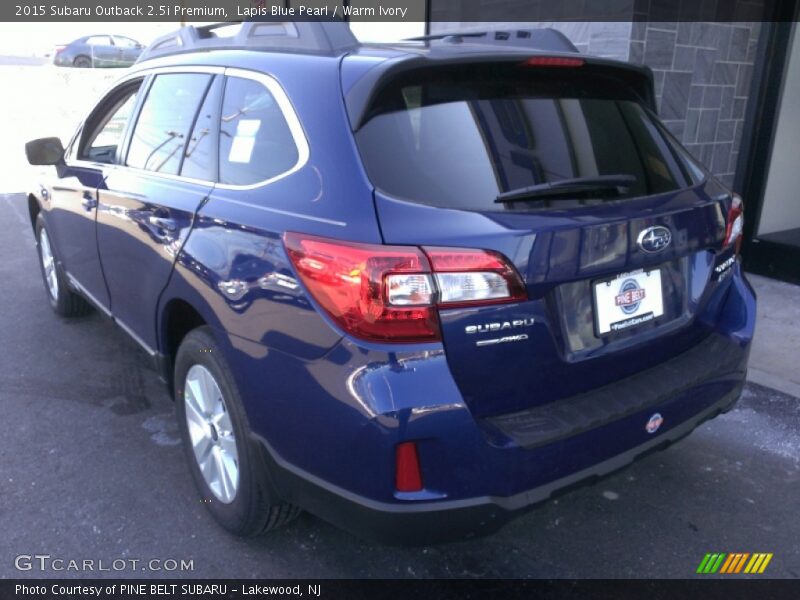 Lapis Blue Pearl / Warm Ivory 2015 Subaru Outback 2.5i Premium