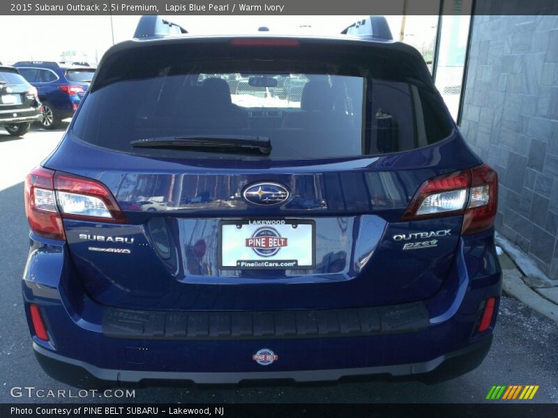 Lapis Blue Pearl / Warm Ivory 2015 Subaru Outback 2.5i Premium