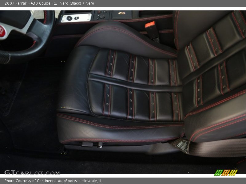 Front Seat of 2007 F430 Coupe F1