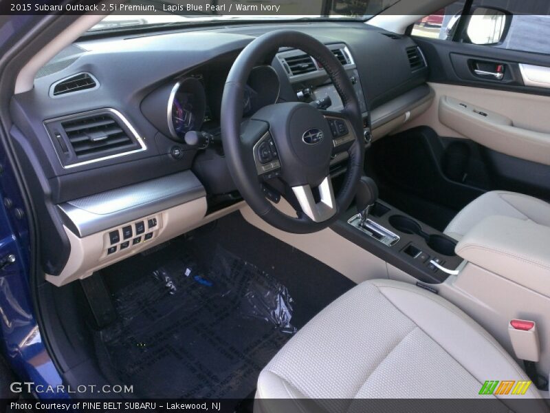 Warm Ivory Interior - 2015 Outback 2.5i Premium 