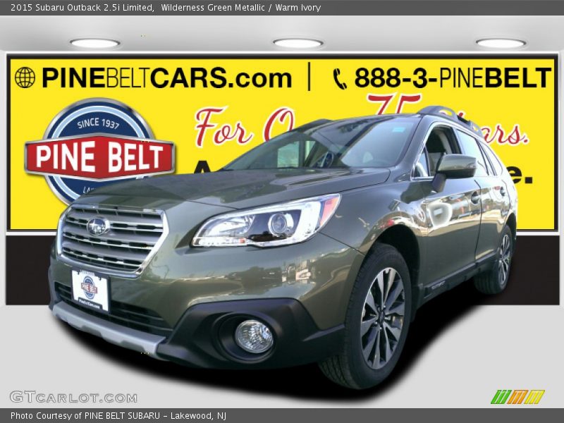 Wilderness Green Metallic / Warm Ivory 2015 Subaru Outback 2.5i Limited
