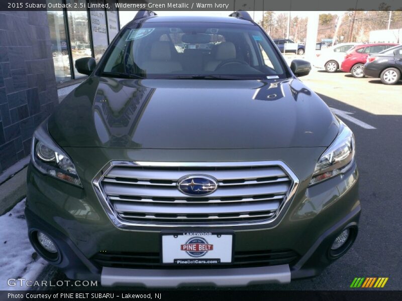 Wilderness Green Metallic / Warm Ivory 2015 Subaru Outback 2.5i Limited